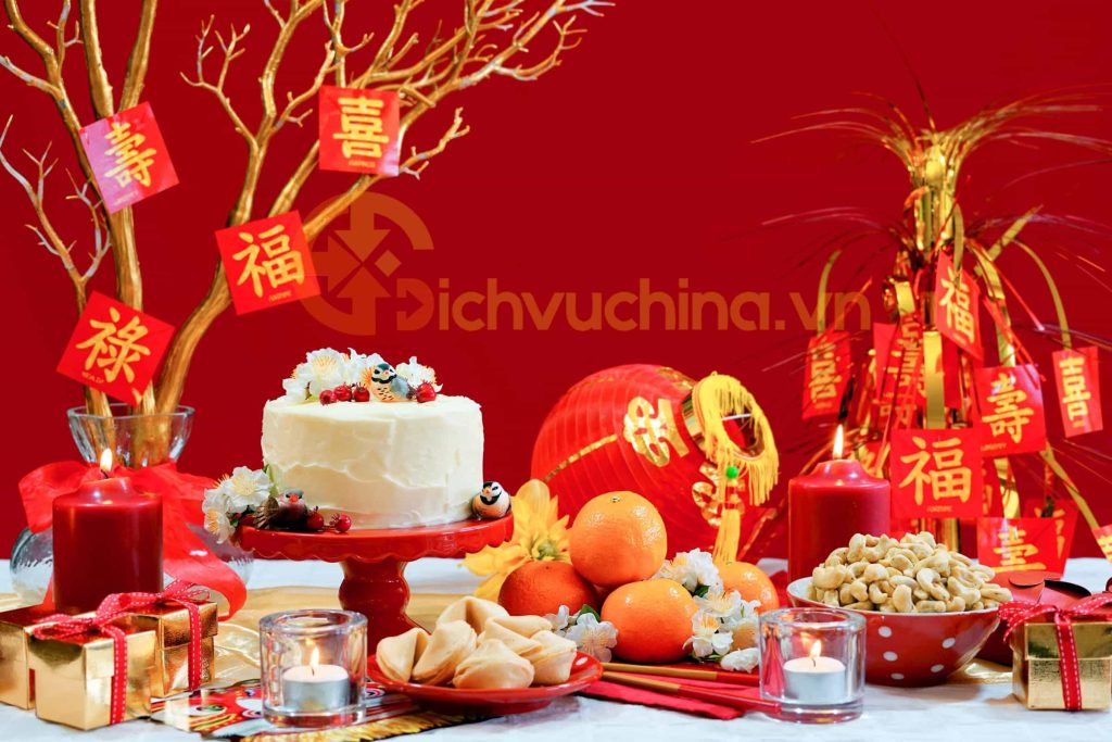 Mâm cỗ Tết Nguyên đán Trung Quốc