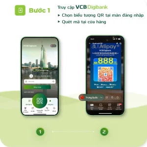 Vietcombank tiên phong thanh toán QR xuyên biên giới